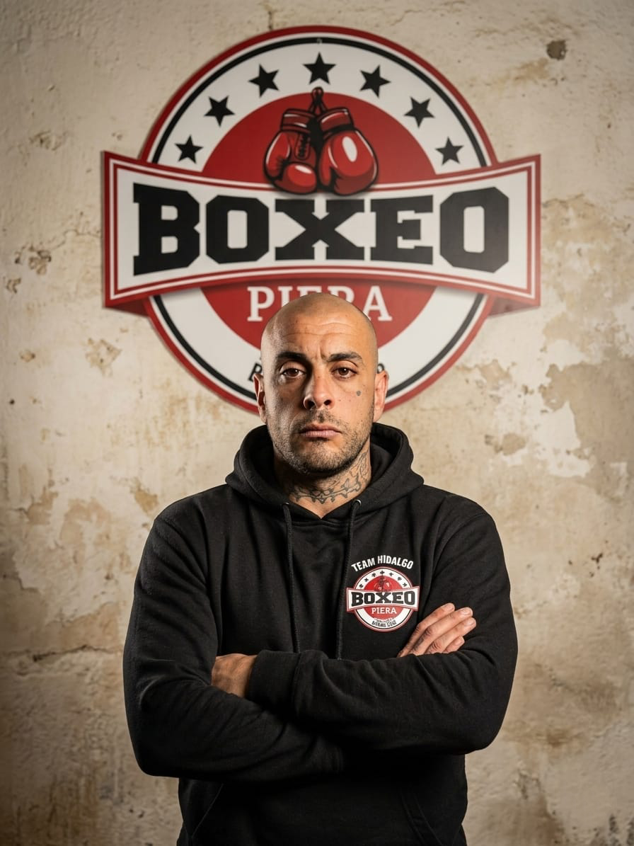 Entrenador de Boxeo entrenando